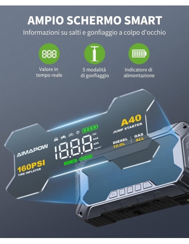 AIMAPOW A40 Avviatore Auto e...