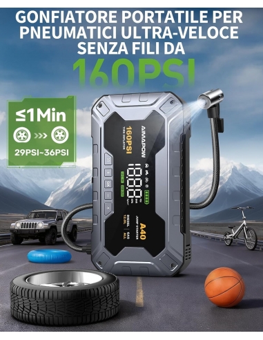 AIMAPOW A40 Avviatore Auto e...