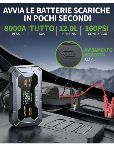 AIMAPOW A40 Avviatore Auto e...