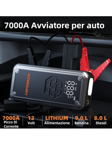 ACMOUNT W160 Booster Avviamento Auto...