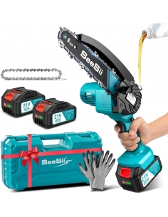 SEESII M6 Mini Motosega a...