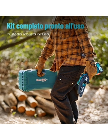 SEESII M6 Mini Motosega a Batteria...