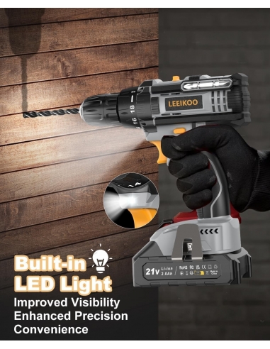 LEEIKOO MR3705 Trapano Avvitatore...