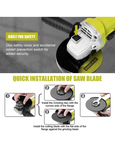 DEWINNER DE-T1088 Smerigliatrice...