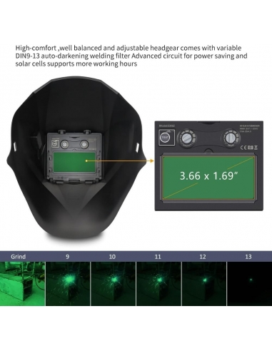JALUWELD E93 Maschera Casco Saldatura...