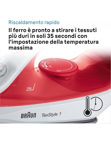 Braun TexStyle 1 Ferro da stiro a...