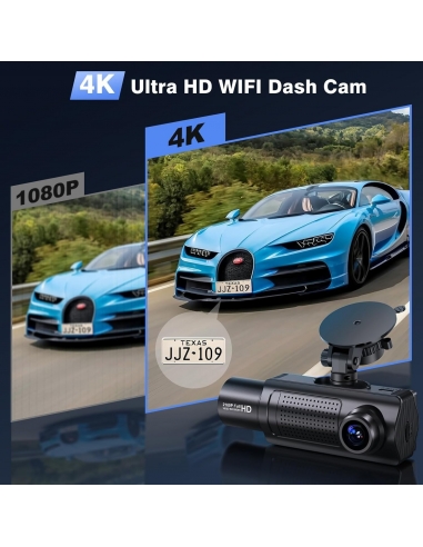 Shrinluck X5 4K WiFi 3 Canali Dash...