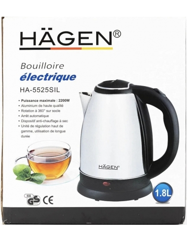 Hägen HA-5525SIL, Bollitore Elettrico...