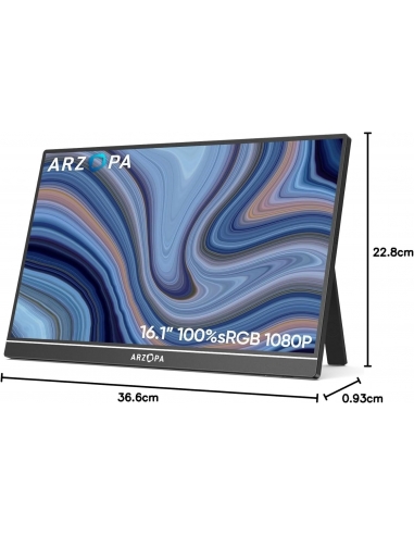ARZOPA Z1C Monitor Portatile 16,1"...