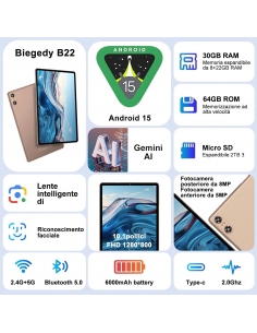 Biegedy B22 Tablet Android... 2