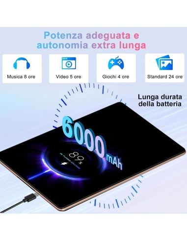 Biegedy B22 Tablet Android 10.1" RAM...