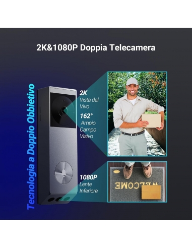 EZVIZ EP3X Video Campanello a...