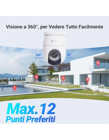 EZVIZ CB8 Lite 2K Telecamera WiFi...