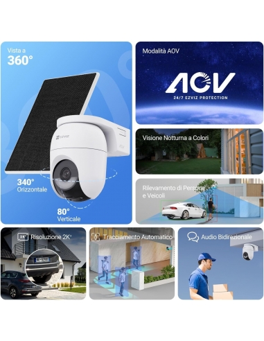 EZVIZ CB8 Lite 2K Telecamera WiFi...