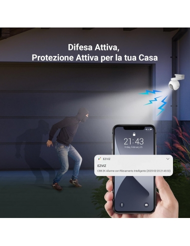 EZVIZ CB8 2K Telecamera WiFi da...