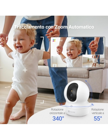EZVIZ CP1 Pro 2K Telecamera Wi-Fi...