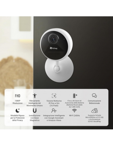 EZVIZ CB1 1080P Telecamera di...