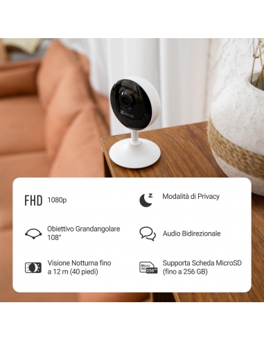EZVIZ C1C kit da 2 1080P Telecamera...