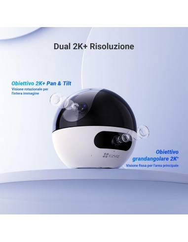 EZVIZ C7 Dual 2K+ Telecamera Wi-Fi...
