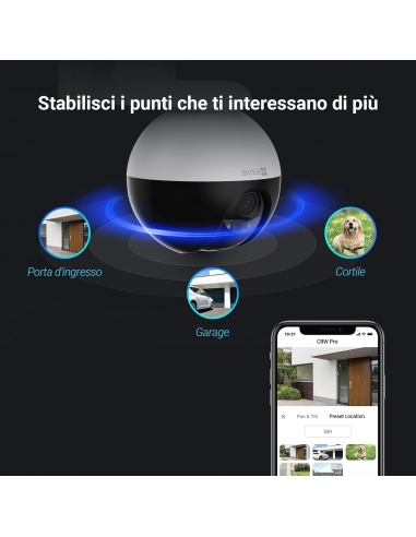 EZVIZ C8W 2K+ Telecamera WiFi da...