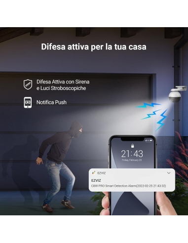 EZVIZ C8W 2K+ Telecamera WiFi da...