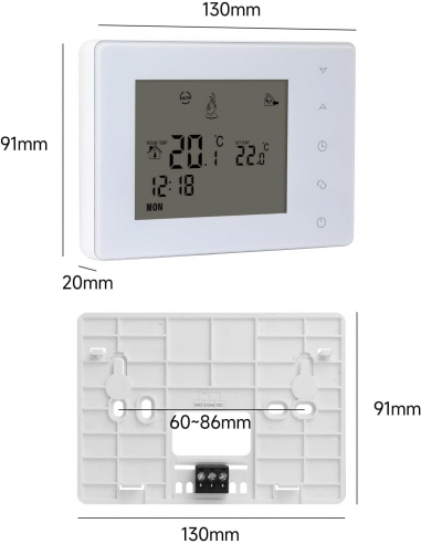 Beok BOT-W306 Termostato a batteria 2...