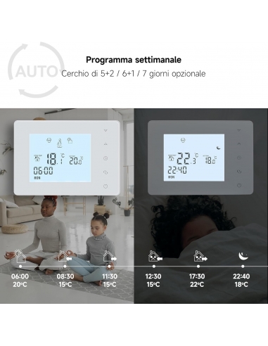 Beok BOT-W306 Termostato a batteria 2...
