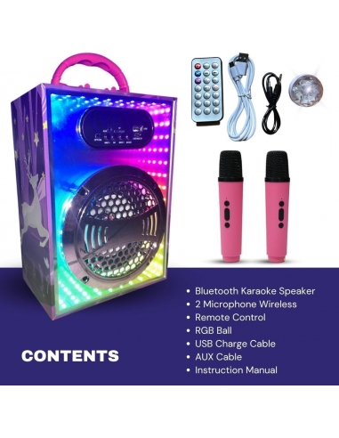 Karaoke ST46 Per Bambini 2 Microfoni...