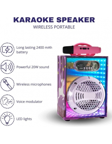 Karaoke ST46 Per Bambini 2 Microfoni...