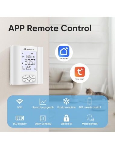 SALCAR T5W Termostato intelligente...