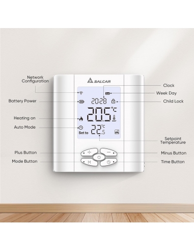 SALCAR T5W Termostato intelligente...