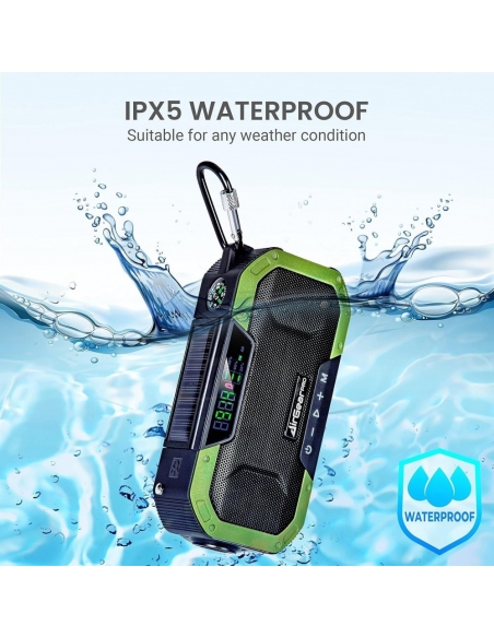 AirGearPro RB-5000 Radio a Manovella Dinamo portatile bluetooth