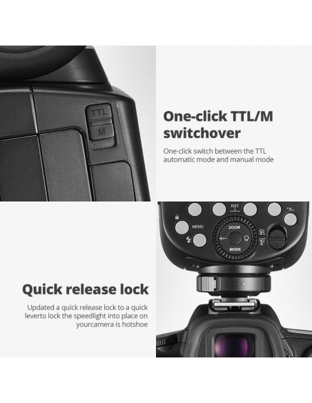 Godox V860III-N Flash per fotocamera luce regolabile a 10 velocità batt. a litio