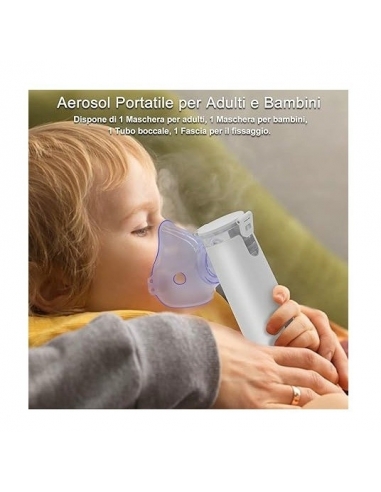 Aerosol Portatile per Adulti e Bambini,...