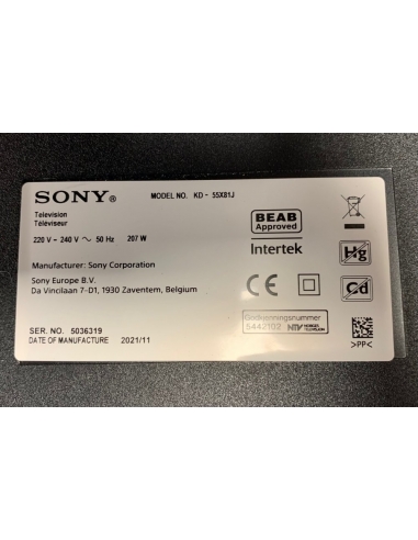 KIT BARRE LED SONY KD-55X81J...