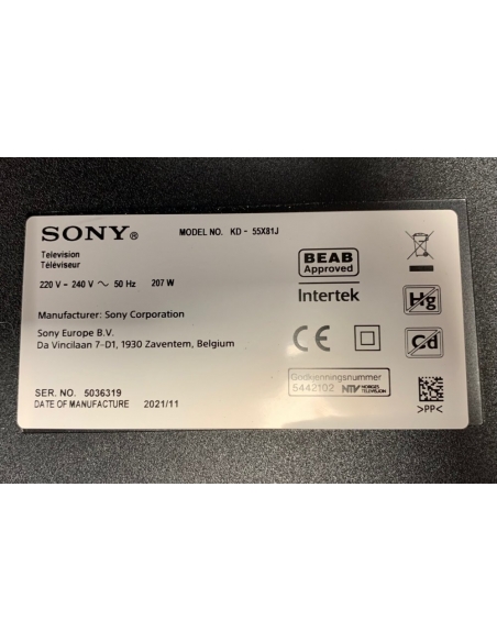 KIT BARRE LED SONY KD-55X81J L3-PHN-LYX-E5-CFM-S6-2-R1.0-UA5-LM41-01056A