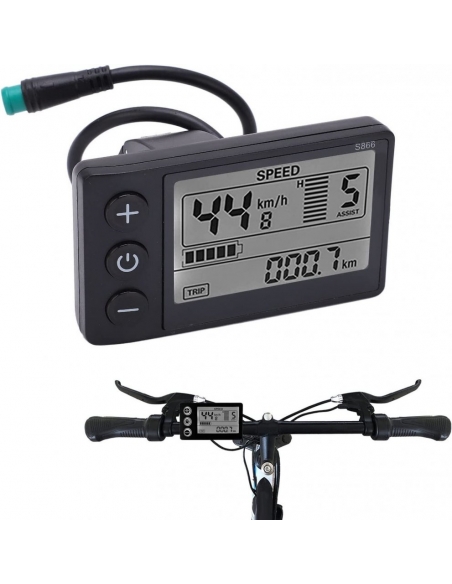 Display LCD S866 x Bicicletta elettrica Pannello di Controllo spina impermeabile