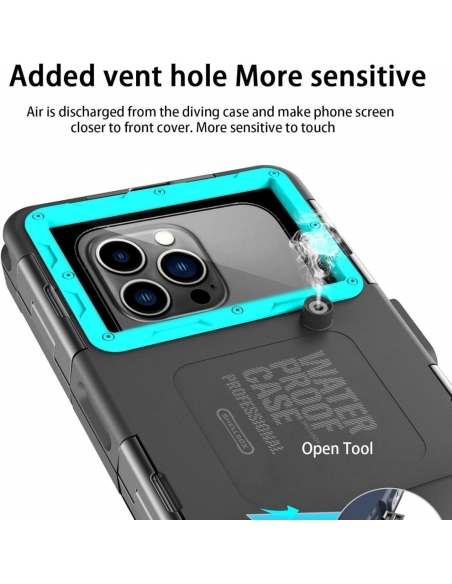 Shellbox Custodia impermeabile smartphone IPX8 Supporto telefono cellulare 15 m
