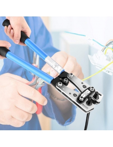 Pinza crimpatrice professionale in acciaio al...