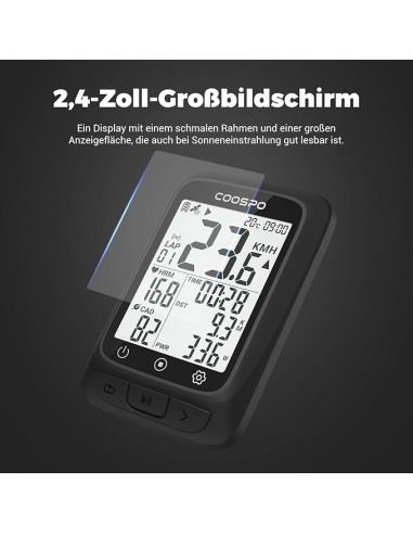 Coopso BC107 - Ciclocomputer GPS senza fili,...