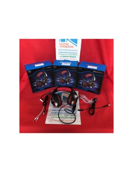 Cuffie Gaming con MicrofonoControllo del Volume per PS4 PS5 Xbox One PC Mac 