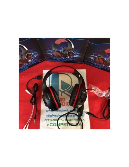 Cuffie Gaming con MicrofonoControllo del Volume per PS4 PS5 Xbox One PC Mac 