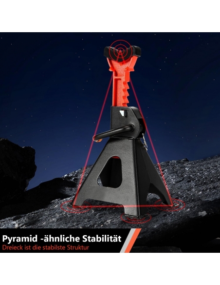 Jack Stand 2 cavalletti di sostegno 3T regolabili in altezza 285 – 430 mm