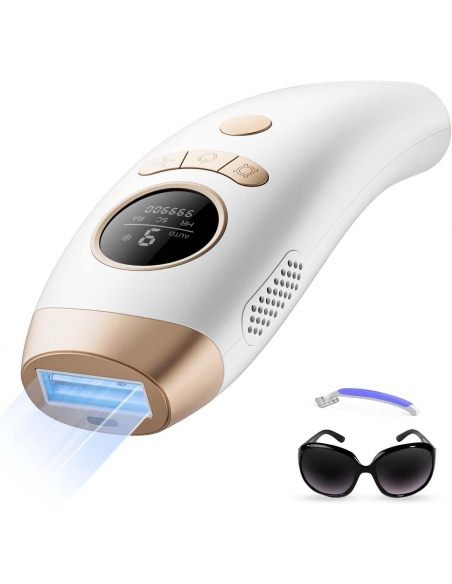 AI18 Epilatore laser IPL 999.999 con 2 modalità flash 5 Livelli Energia corpo
