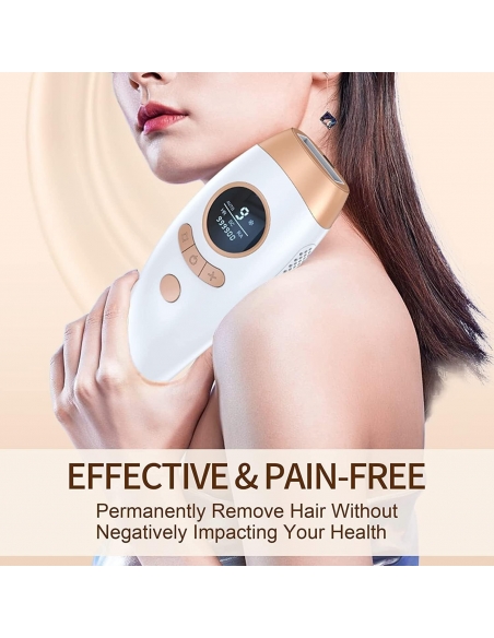 AI18 Epilatore laser IPL 999.999 con 2 modalità flash 5 Livelli Energia corpo