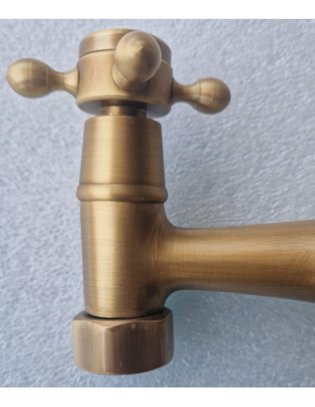 KOPYFANTAP Rubinetto Cucina a Muro Antico, Vintage Girevole 360°
