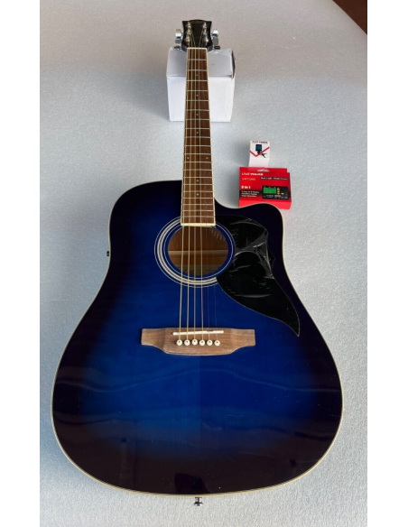 CHITARRA ACUSTICA ELETTRIFICATA EKO RANGER CW EQ BLS Sunburs + Accor. II° Scelta