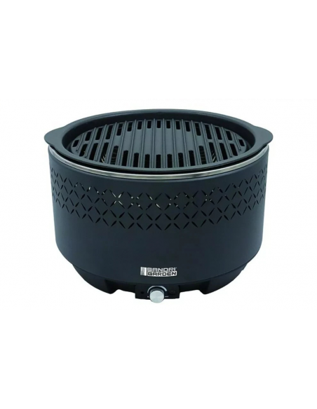 Sandri Garden SG31G Barbecue senza fumo Ø 31 cm Ghisa portatile USB batteria