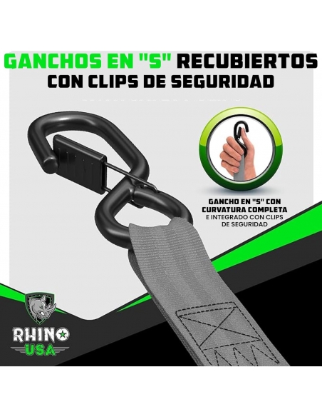 Cinghie di fissaggio a cricchetto retrattili (confezione da 2)