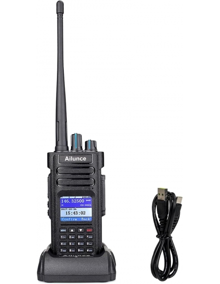 Retevis Ailunce HD1 10W DMR Radio Amatoriale, Dual Band, Bidirezionale